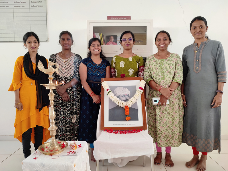 KLES  Institute of Nursing Sciences, Dandeli celebrated 162nd Tyagaveer Shirasangi Lingaraj Jayanti on 10 january 2023